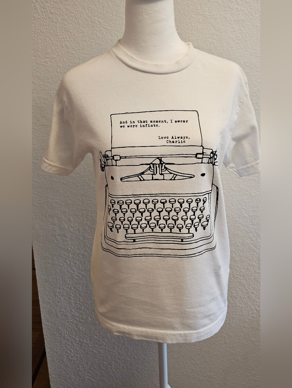 American Apparel White Crewneck Tee